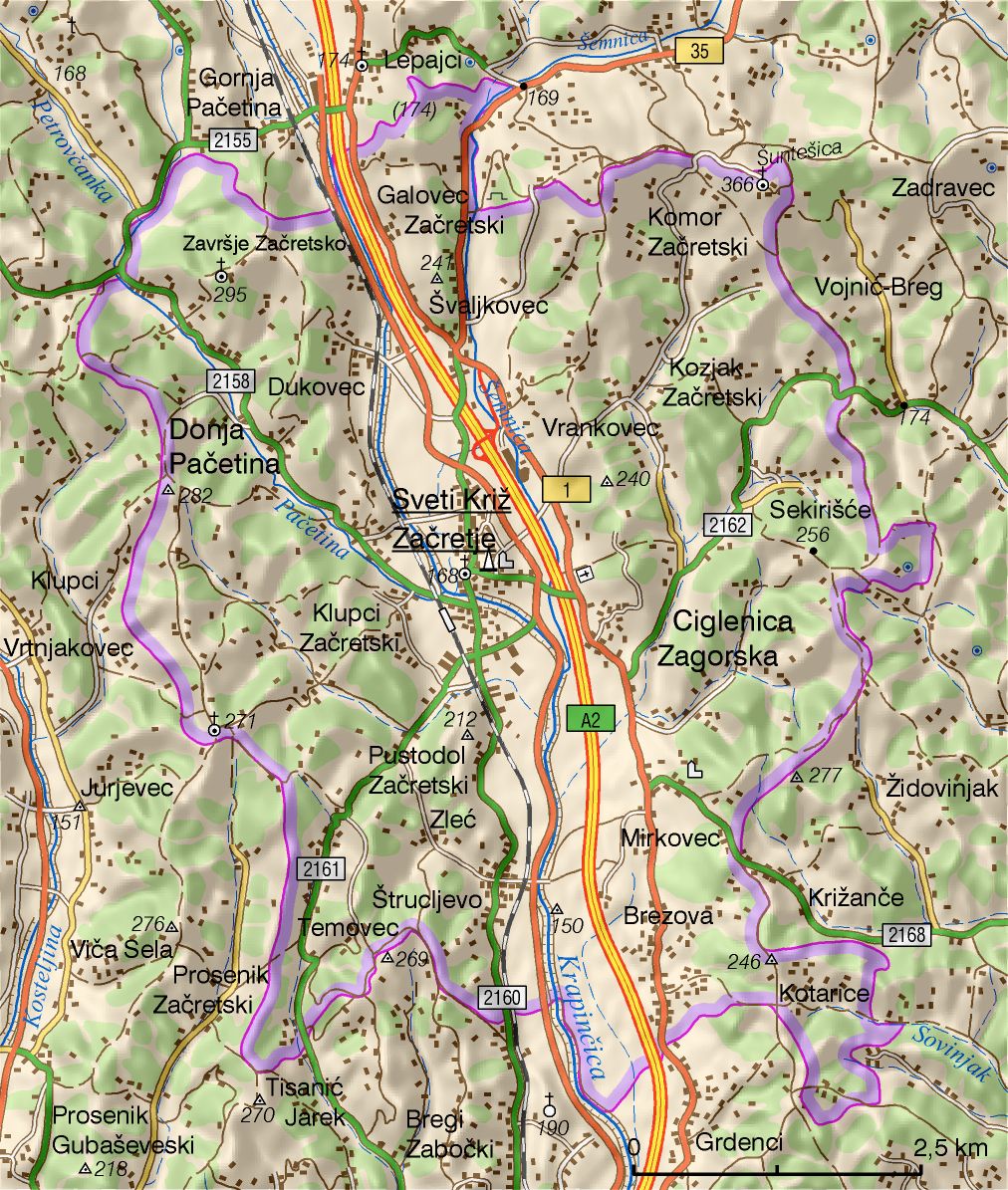 Sveti Križ Začretje (područje Općine)